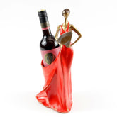 Weinhalter | Weinflaschenhalter | Lady in Rot | Weinflaschenhalter | Weinliebhaber | Rotwein Flaschenständer | Rotwein Flaschenhalter